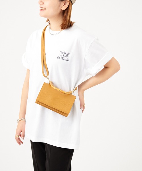 JOURNAL STANDARD（ジャーナルスタンダード）の「BACK LOGO WORLD Tシャツ（Tシャツ/カットソー・レディース・ピンク/ホワイト/グリーン/ブラック系その他2・FREE）」の22枚目の写真