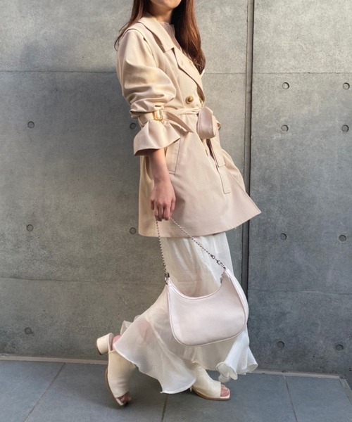 セール】ジレにもなるポンチョコート（トレンチコート）｜one after