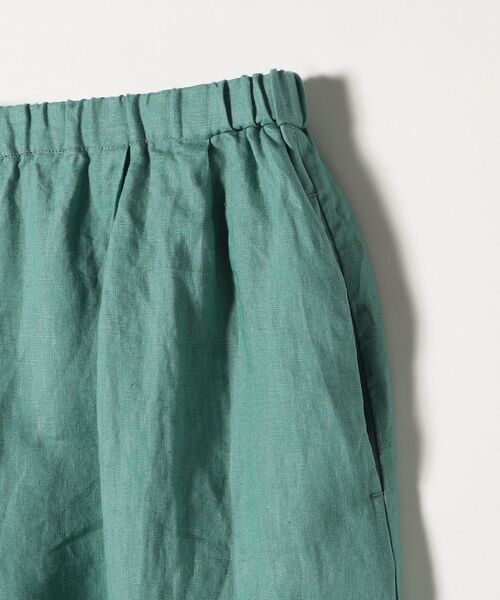 SHIPS any（シップス エニィ）の「SHIPS any:〈ウォッシャブル〉オーガニックリネン ボリューム ミディ キュロット（その他パンツ・レディース・ブラック/ブラウン/グリーン・ONE SIZE）」の10枚目の写真