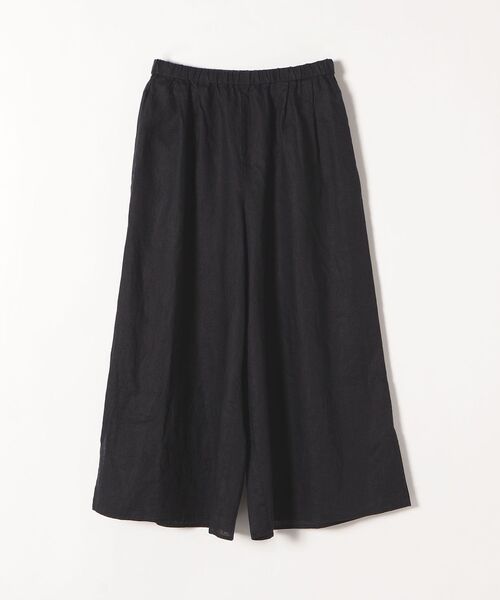 SHIPS any（シップス エニィ）の「SHIPS any:〈ウォッシャブル〉オーガニックリネン ボリューム ミディ キュロット（その他パンツ・レディース・ブラック/ブラウン/グリーン・ONE SIZE）」の5枚目の写真