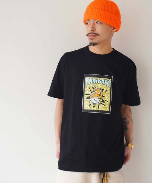 GARFIELD CREW SWEAT/スラッシャーガーフィールドコラボ　L SEQUENZ ガーフィールド コラボ クルーネック スウェット