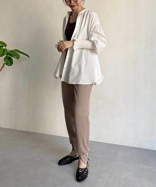 CAPRICIEUX LE'MAGE（カプリシューレマージュ）の「スリットジャージージョガーパンツ（その他パンツ・レディース・ライトグレー/ブラック/モカ・FREE）」の10枚目の写真