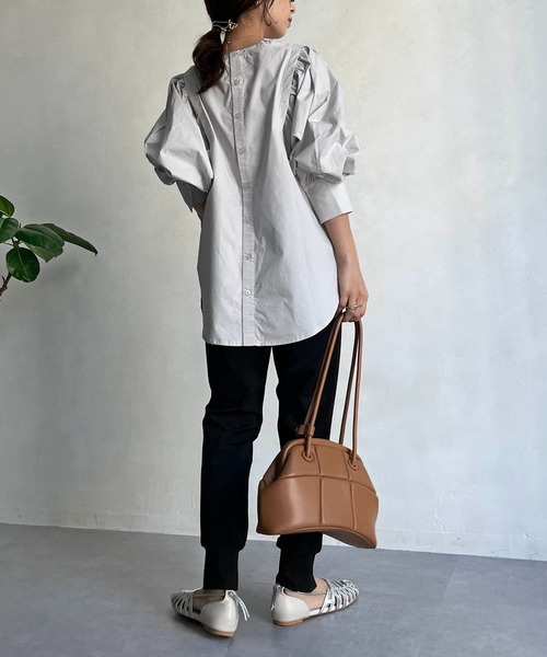 CAPRICIEUX LE'MAGE（カプリシューレマージュ）の「スリットジャージージョガーパンツ（その他パンツ・レディース・ライトグレー/ブラック/モカ・FREE）」の21枚目の写真