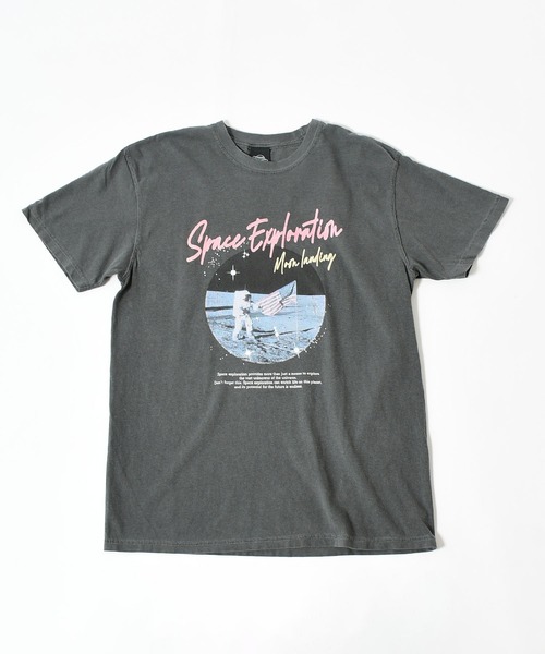 NASA(ナサ)の「【NASA】プリントTシャツ / Space Exploration Rock Tee(Tシャツ/カットソー・レディース・チャコールグレー/アイボリー・FREE)」の7枚目の写真
