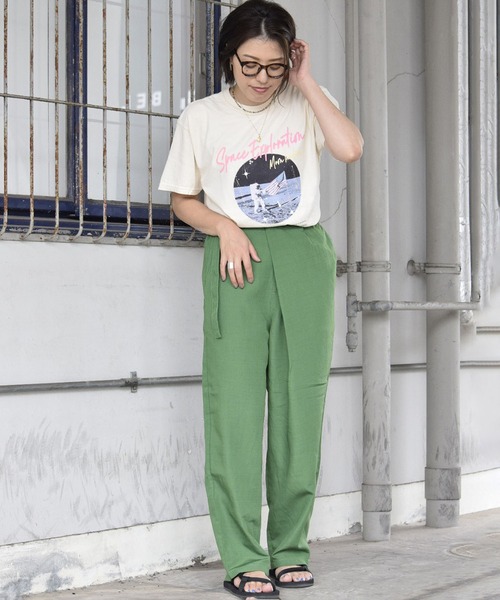 NASA(ナサ)の「【NASA】プリントTシャツ / Space Exploration Rock Tee(Tシャツ/カットソー・レディース・チャコールグレー/アイボリー・FREE)」の21枚目の写真