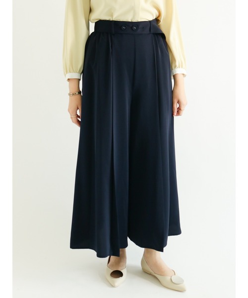 Te chichi(テチチ)の「タックギャザースカーチョ(その他パンツ・レディース・ネイビー/グリーン/モカ・フリ-)」の1枚目の写真