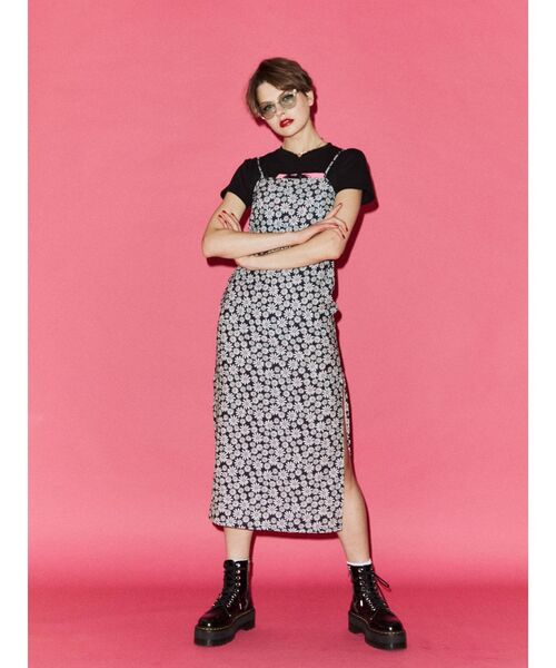 jouetie（ジュエティ）の「デイジーパターンワンピース（ワンピース・レディース・ブルー/オレンジ/ブラック・MEDIUM）」の5枚目の写真