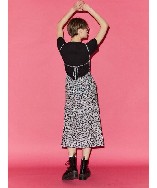 jouetie（ジュエティ）の「デイジーパターンワンピース（ワンピース・レディース・ブルー/オレンジ/ブラック・MEDIUM）」の6枚目の写真