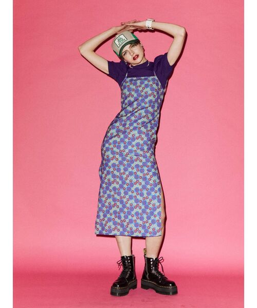 jouetie（ジュエティ）の「デイジーパターンワンピース（ワンピース・レディース・ブルー/オレンジ/ブラック・MEDIUM）」の9枚目の写真