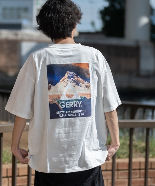セール Ag Gerry ジェリー Usaコットン天竺 カラー モノトーン転写バックプリントワイドtシャツ ルーズシルエット Tシャツ カットソー Gerry ジェリー のファッション通販 Zozotown