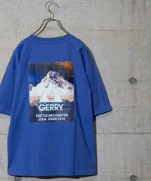GERRY（ジェリー）の「【ag】〔GERRY/ジェリー〕USAコットン天竺 カラー/モノトーン転写バックプリントワイドTシャツ/ルーズシルエット（Tシャツ/カットソー・メンズ）」