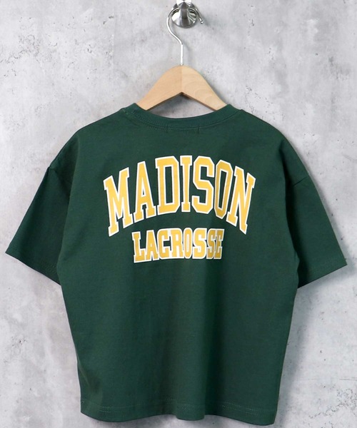 THE CASUAL（カジュアル）の「プリントデザイン 半袖 ビッグT キッズ（Tシャツ/カットソー・キッズ・オフホワイト/ベージュ/チャコール/ブラック/ネイビー/ホワイト系/モカ/ダークグリーン/ミント・160cm/120cm/140cm/110cm/130cm/150cm/100cm）」の7枚目の写真