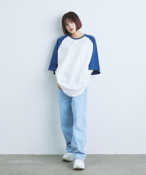 【再販なし】加藤乃愛 リブ配色ロングスリーブTシャツ INTER FACTORY 再販なし】加藤乃愛 リブ配色ロングスリーブTシャツ INTER