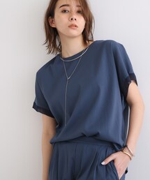 INDIVI | 【こなれSETUP/WEB限定カラー/洗える】クルーネックシアースリーブデザインブラウス(シャツ/ブラウス)