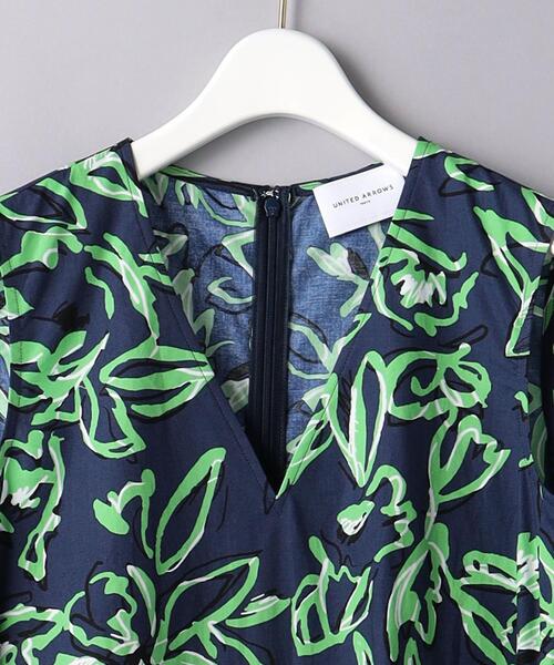 美品　ユナイテッドアローズ　コットンフラワーマキシワンピース UNITED ARROWS コットン フラワー マキシワンピース 38 - メルカリ