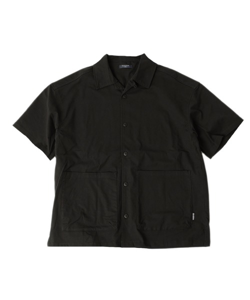GLAZOS(グラソス)の「オックスストレッチ・オープンカラー半袖シャツ【セットアップ対応】(シャツ/ブラウス・キッズ・カーキ/ブラック・130cm/140cm/150cm/170cm/160cm)」の4枚目の写真