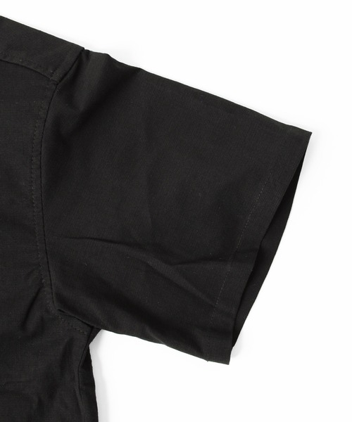 GLAZOS(グラソス)の「オックスストレッチ・オープンカラー半袖シャツ【セットアップ対応】(シャツ/ブラウス・キッズ・カーキ/ブラック・130cm/140cm/150cm/170cm/160cm)」の13枚目の写真