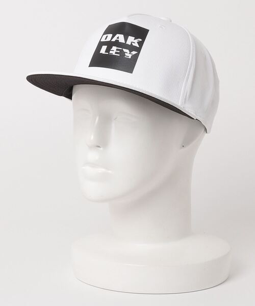 OAKLEY（オークリー）の「オークリー  OAKLEY BOX LOGO CAP 22.0（キャップ・メンズ・ホワイト/ブラック・FREE）」の2枚目の写真
