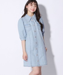 デニムシャツワンピース