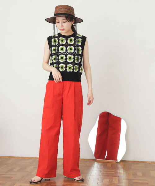 SENSE OF PLACE by URBAN RESEARCH(センスオブプレイスバイアーバンリサーチ)の「クロシェニットベスト(ベスト・レディース・ブラック/アイボリー/ライトベージュ・ONE)」の12枚目の写真