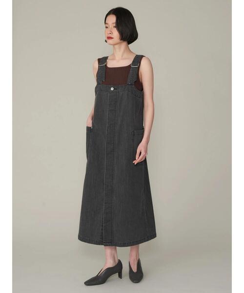 AMERICAN HOLIC（アメリカンホリック）の「チューブサロペットスカート（サロペット/オーバーオール・レディース・ホワイト/グレー/ワンウォッシュ・M/L）」の18枚目の写真