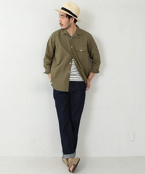BEAMS PLUS(ビームスプラス)の「◎KAPTAIN SUNSHINE / サファリシャツ(シャツ/ブラウス・メンズ・ホワイト/オリーブ/ネイビー・SMALL/MEDIUM/LARGE)」の14枚目の写真