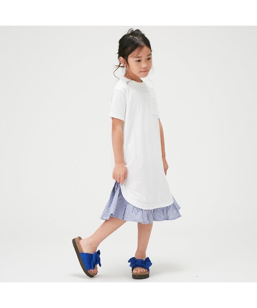 Otonato（オトナト）の「/ドッキングワンピース（ワンピース・キッズ・ネイビー/オフホワイト・90/140/100/110/120/80/130/95）」の3枚目の写真