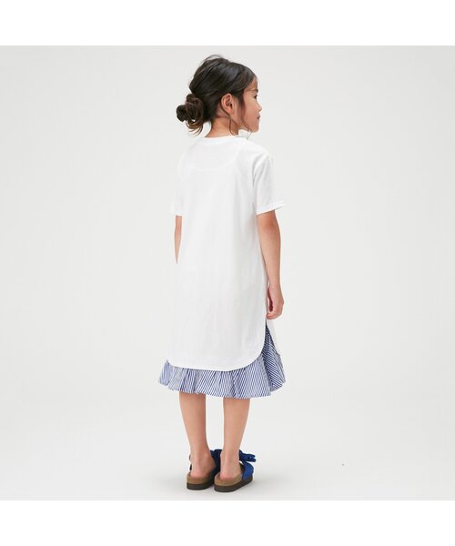 Otonato（オトナト）の「/ドッキングワンピース（ワンピース・キッズ・ネイビー/オフホワイト・90/140/100/110/120/80/130/95）」の5枚目の写真
