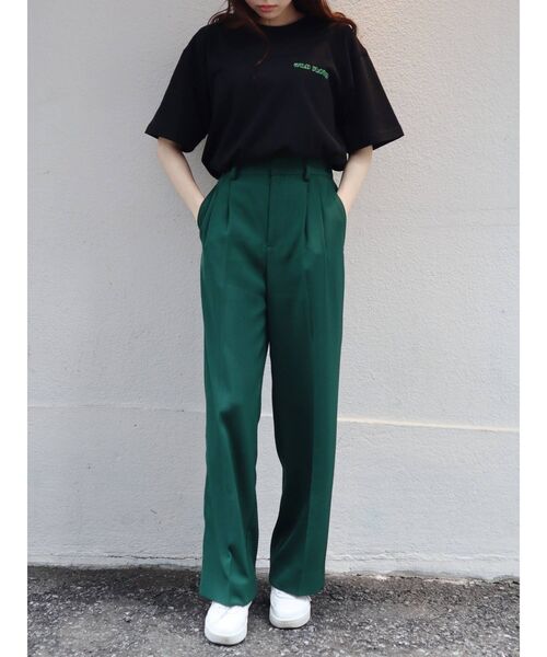 EVRIS（エヴリス）の「WILD FLOWER BIG Tシャツ（Tシャツ/カットソー・レディース・ホワイト/ブラック・FREE）」の11枚目の写真