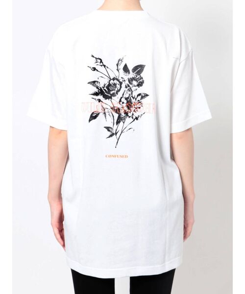 EVRIS（エヴリス）の「WILD FLOWER BIG Tシャツ（Tシャツ/カットソー・レディース・ホワイト/ブラック・FREE）」の21枚目の写真
