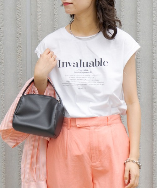 CIAOPANIC TYPY（チャオパニックティピー）の「ロゴプリントノースリーブTee（Tシャツ/カットソー・レディース・グレー系その他/ブラック/ホワイト・ONE SIZE）」の20枚目の写真