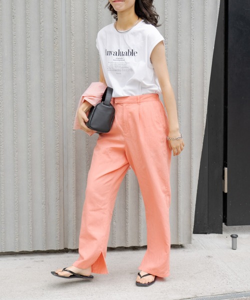 CIAOPANIC TYPY（チャオパニックティピー）の「ロゴプリントノースリーブTee（Tシャツ/カットソー・レディース・グレー系その他/ブラック/ホワイト・ONE SIZE）」の16枚目の写真