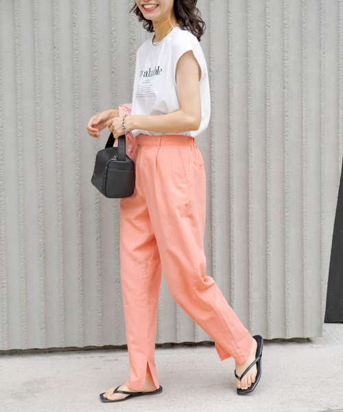 CIAOPANIC TYPY（チャオパニックティピー）の「ロゴプリントノースリーブTee（Tシャツ/カットソー・レディース・グレー系その他/ブラック/ホワイト・ONE SIZE）」の11枚目の写真