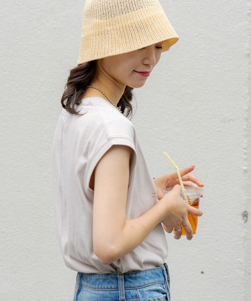 CIAOPANIC TYPY（チャオパニックティピー）の「ロゴプリントノースリーブTee（Tシャツ/カットソー・レディース・グレー系その他/ブラック/ホワイト・ONE SIZE）」の18枚目の写真