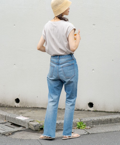 CIAOPANIC TYPY（チャオパニックティピー）の「ロゴプリントノースリーブTee（Tシャツ/カットソー・レディース・グレー系その他/ブラック/ホワイト・ONE SIZE）」の6枚目の写真