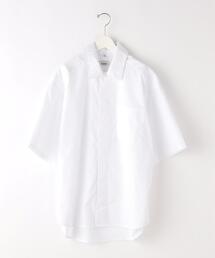 ＜LOWNN＞ MINIMAL SHIRT SHORT SLEEVE WHITE/シャツ