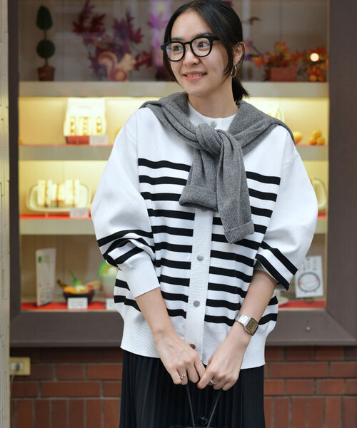 追加》ウォッシャブルバナナスリーブカーディガン（カーディガン