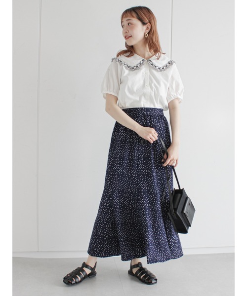 ehka sopo（エヘカソポ）の「刺繍フリル衿ブラウス（シャツ/ブラウス