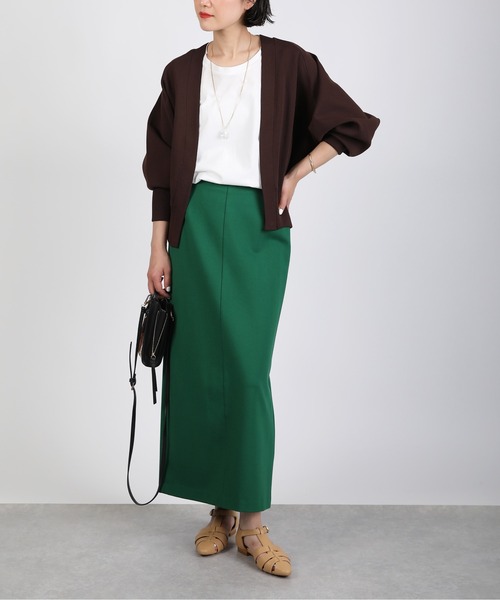 PICCIN（ピッチン）の「V襟ラグランスリーブカーディガン（カーディガン/ボレロ・レディース・ブラック/ダークグリーン/ダークブラウン・M）」の20枚目の写真