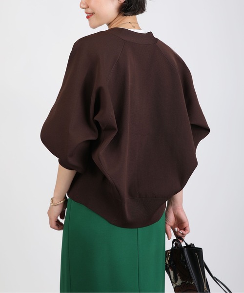 PICCIN（ピッチン）の「V襟ラグランスリーブカーディガン（カーディガン/ボレロ・レディース・ブラック/ダークグリーン/ダークブラウン・M）」の17枚目の写真