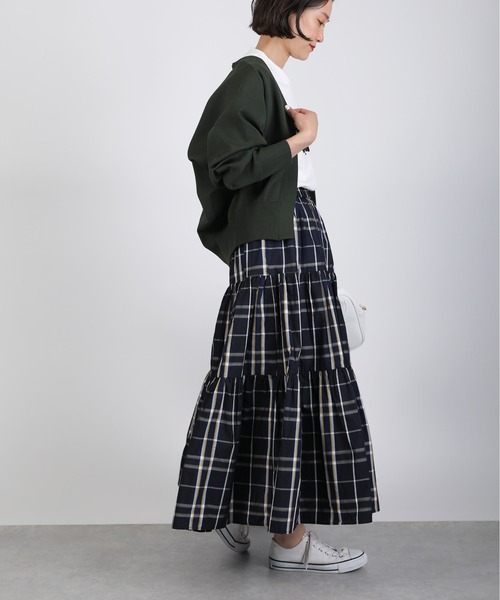 PICCIN（ピッチン）の「V襟ラグランスリーブカーディガン（カーディガン/ボレロ・レディース・ブラック/ダークグリーン/ダークブラウン・M）」の10枚目の写真