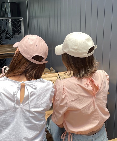 LE MORE(リモア)の「ロゴBキャップ(キャップ・レディース・ブラック/ベージュ/アイボリー/ピンク・FREE)」の14枚目の写真