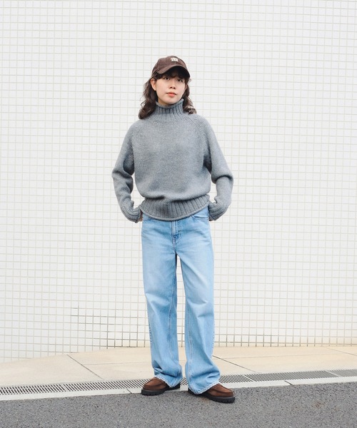 B:MING by BEAMS(ビーミングバイビームス)の「エドワード オフタートルネック プルオーバー(ニット/セーター・レディース・ベージュ/オリーブ/サックスブルー/ピンク/トップグレー/ネイビー/ブルー系その他2/レッド/オレンジ/ブラック・FREE)」の18枚目の写真