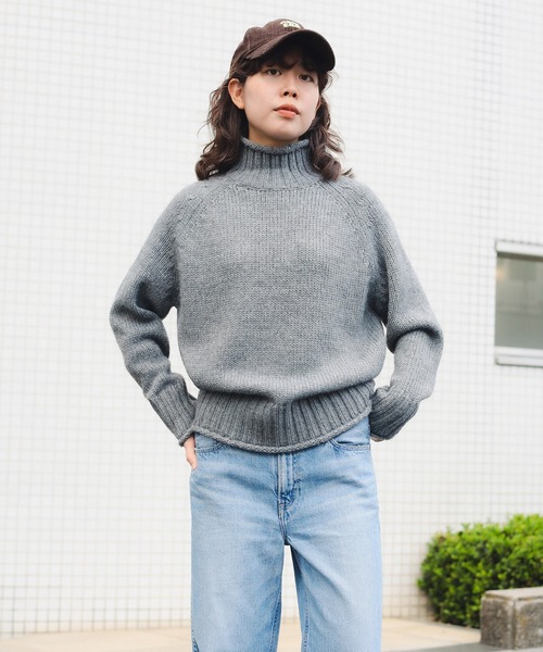 B:MING by BEAMS(ビーミングバイビームス)の「エドワード オフタートルネック プルオーバー(ニット/セーター・レディース・ベージュ/オリーブ/サックスブルー/ピンク/トップグレー/ネイビー/ブルー系その他2/レッド/オレンジ/ブラック・FREE)」の20枚目の写真