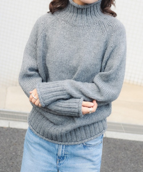 B:MING by BEAMS(ビーミングバイビームス)の「エドワード オフタートルネック プルオーバー(ニット/セーター・レディース・ベージュ/オリーブ/サックスブルー/ピンク/トップグレー/ネイビー/ブルー系その他2/レッド/オレンジ/ブラック・FREE)」の17枚目の写真