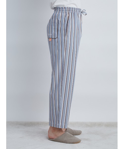 gelato pique（ジェラートピケ）の「【EAMES】【HOMME】リサイクルストライプロングパンツ（ルームウェア/パジャマ・メンズ・イエロー/ブルー・MEDIUM/LARGE）」の5枚目の写真