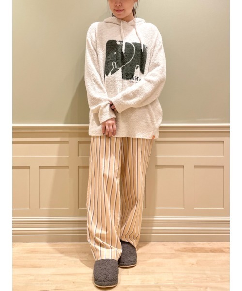 gelato pique（ジェラートピケ）の「【EAMES】【HOMME】リサイクルストライプロングパンツ（ルームウェア/パジャマ・メンズ・イエロー/ブルー・MEDIUM/LARGE）」の20枚目の写真