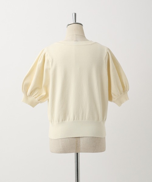 one after another NICE CLAUP（ワンアフターアナザーナイスクラップ）の「ブローチセット半袖ニット（ニット/セーター・レディース・ブラック/ブラウン/レッド/ピンク/アイボリー・FREE）」の13枚目の写真