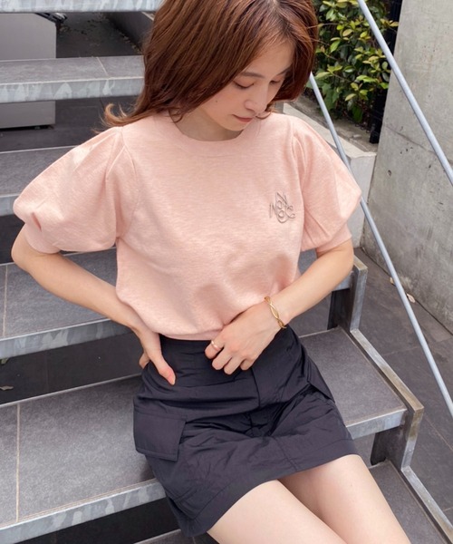 one after another NICE CLAUP（ワンアフターアナザーナイスクラップ）の「ブローチセット半袖ニット（ニット/セーター・レディース・ブラック/ブラウン/レッド/ピンク/アイボリー・FREE）」の20枚目の写真