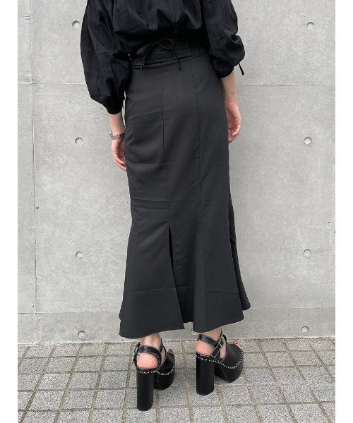 ENVYM（アンビー）の「レースアップマーメイドＳＫ（スカート・レディース・ブラック/ベージュ・FREE）」の10枚目の写真